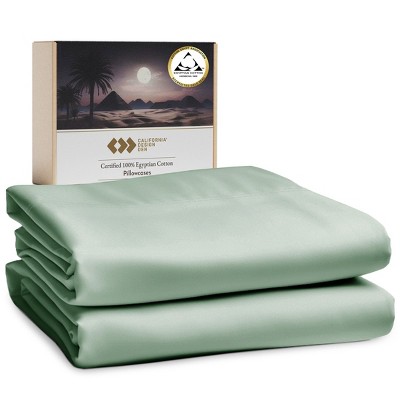 Luxury 100% Cotton Pillow Cases Set of 2, Sateen Weave, Soft, Breathable & Cooling Pillow Cases