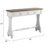 CAVINAS Console Table with Open Bottom Storage Shelf,Entryway Table with Metal Handles,Modern Couch Table for Living Room - 3 of 4