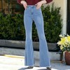Anna-Kaci Women's Distressed Flared Jeans Pants - 2 of 4