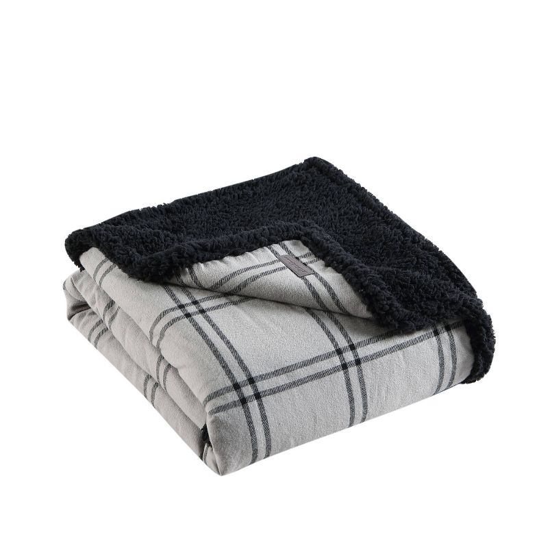 50"x60" Kettle Falls Plaid High Pile Fleece Reversible Throw Blanket - Eddie Bauer, 3 of 13