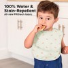 KeaBabies 3pk Presto Baby Bibs Waterproof with Food Catcher, Lightweight Toddler Bibs for Eating - 2 of 4