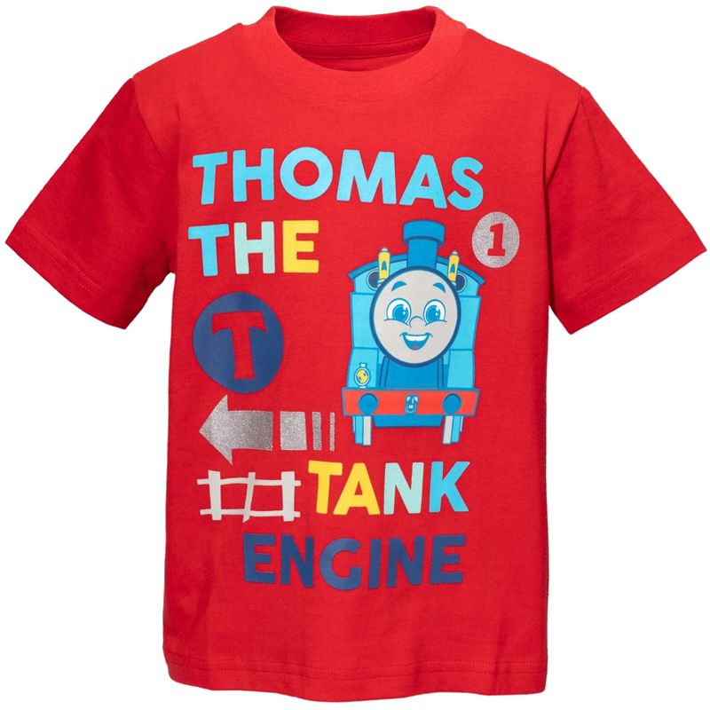 Thomas & Friends Tank Engine 2 Pack T-Shirts Toddler to Little Kid, 2 of 8
