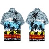 LA LEELA Mens Hawaiian Shirts Short Sleeve Button Down Shirt Men's Vacation Shirts Summer Beach Casual Tropical Shirts for Men Funny - 4 of 4
