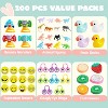 Joyfy 200 Packs Easter Eggs Prefilled with Toys Plus Stickers, Filled Easter Eggs Hunt, Easter Basket Stuffers,Classroom Exchange Gifts - 3 of 4
