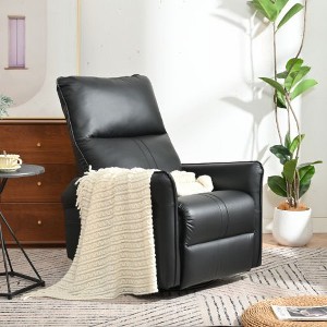 CAVINAS Rocking Recliner Chair, Swivel Nursery Rocking Chair, Swivel Chair Accent Chair, Glider Chair with Side Pocket, Home Theater Seating - 1 of 4