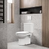 19" Elongated Toilet Seat Soft Close,Contoured Seat Toilet Lid Cover,Quiet-Close Lid toddler potty seat,Easy-Clean Surface - 3 of 4