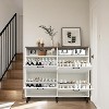 Shoe Storage Cabinet, Farmhouse Shoe Organizer with 4 Flip Drawers and Open Storage, Freestanding Narrow Shoe Rack Cabinet for Entryway - 3 of 4