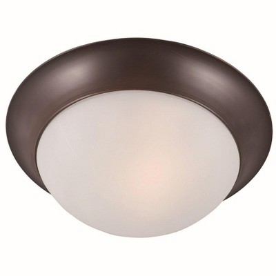 Maxim Lighting Essentials - 585x 1 - Light Flush Mount in  Oil Rubbed Bronze