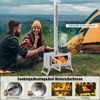 Portable Wood Burning Tent Stove - Stainless Steel Camp Stove with Grill for Hot Tents - 2 of 4