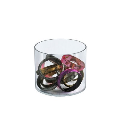 Azar Displays Clear Acrylic Cylinder, Plastic Round Container and Riser, 6"W x 6"H