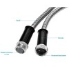MPM 75-Ft Garden Hose Stainless Steel Metal Water Hose Tough & Flexible, Lightweight, Crush Resistant Aluminum Fittings - 2 of 4