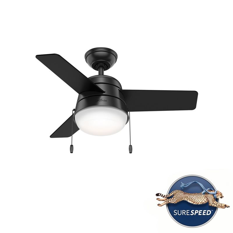 36" Aker Ceiling Fan (Includes LED Light Bulb) - Hunter Fan, 3 of 17