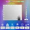 VANITII Hollywood Vanity Mirror With Lights RGB Strip 20 LED Bulbs Wall Mount White - 2 of 4