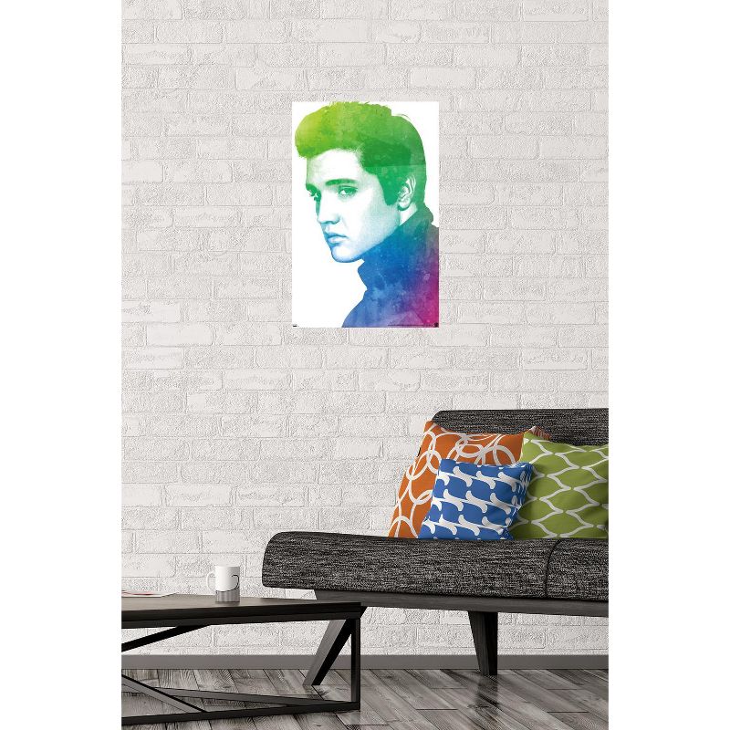 Trends International Elvis Presley - Watercolor Unframed Wall Poster Prints, 2 of 7