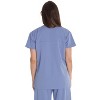 Just Love Solid Stretch Scrub Top for Women Mock Wrap Nursing Shirt - 3 of 3