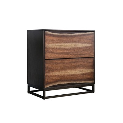 Nightstand Oak Brown - HOMES: Inside + Out