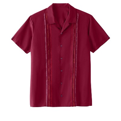 KingSize Men's Big & Tall Short Sleeve Embroidered Island Shirt