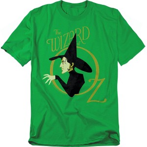 Men's The Wizard Of Oz Logo With Wicked Witch T-Shirt - 1 of 4