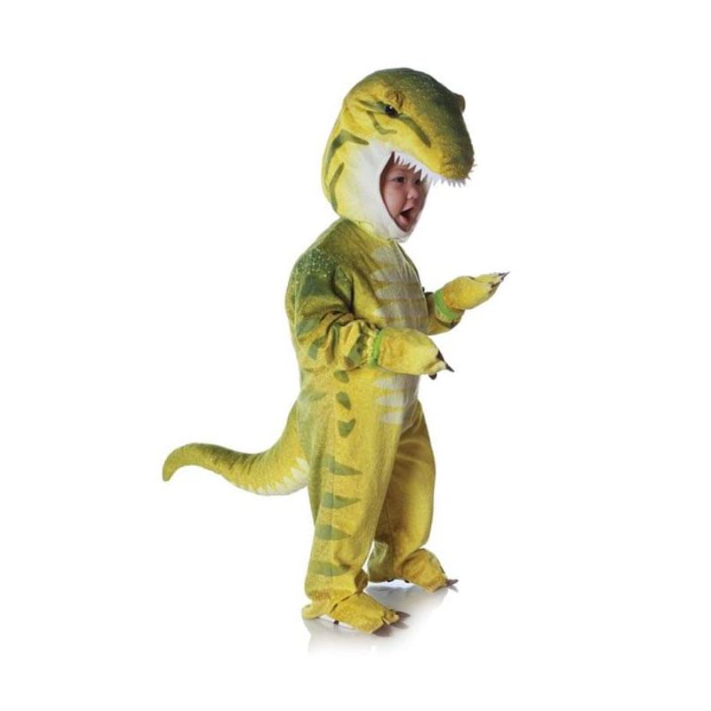 Underwraps Green T-Rex Plush Costume Child, 1 of 2