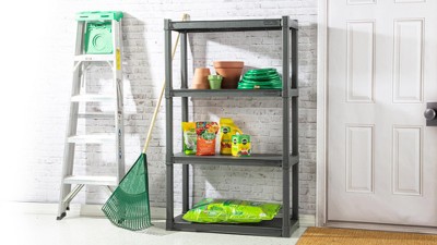 Storage Shelves, Closet Organizers and Storage 5-Shelf Foldable Metal  Shelving Units 28 W x 14 D x 65 H for Garage Kitchen Bakers, Collapsible