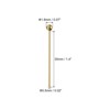 Unique Bargains Brass DIY Craft Jewelry Making Round Ball Head Pins 200 Pcs - 2 of 4