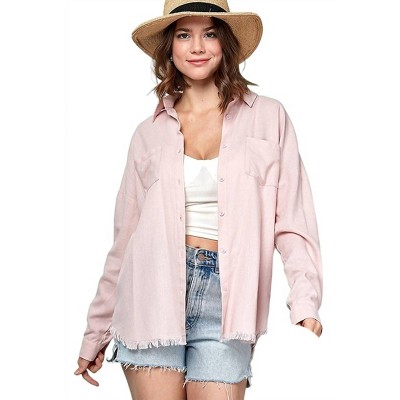 Women's Linen Shirt - Plus - Lime N Chili
