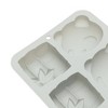 Unique Bargains Candy Mould 4-Cavity Pandas with Bamboo Candy Mould Hand Wash 5.55"x5.31"x1.3" 1 Pc - 4 of 4