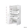 SKRAN Multi-Functional Pantry Cabinet with Pull-Out Multi-Tier Storage Shelf, 4-Door Farmhouse Storage Cabinet, Pantry Organizers for Kitchen - 4 of 4