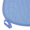 Unique Bargains Pot Holders Embossed Polar Bears Pattern Heat Resistant Silicone Cotton Cloth Blue - 3 of 4