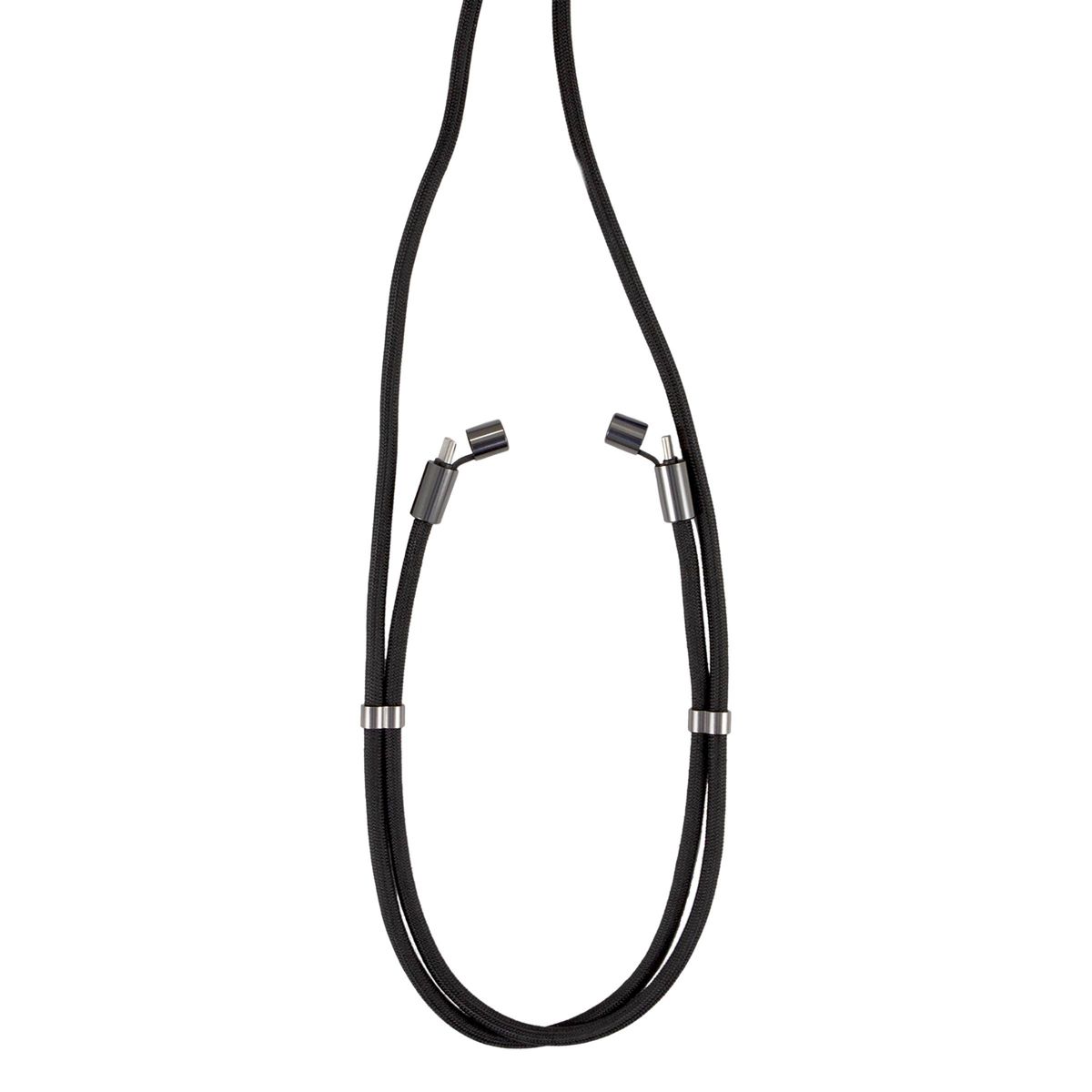 Sonix Crossbody Strap with Charging Cord - Black