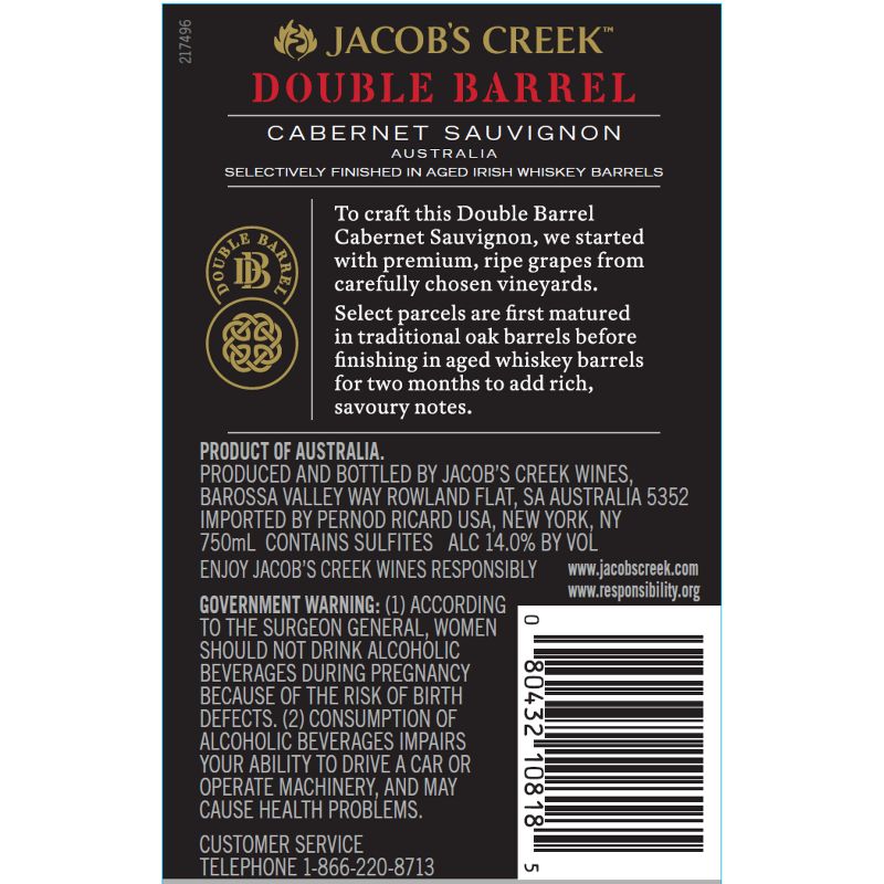Jacob's Creek Double Barrel Cabernet Red Wine - 750ml Bottle, 5 of 6