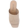 Journee Collection Womens Leighton Soft Knit Slip On Open Toe Pumps - 4 of 4