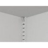 ZACHVO Freestanding White Metal Kitchen Pantry Cabinet with Doors, Adjustable Shelves & Handles – Large Storage for Kitchen or Dining Room - 3 of 4