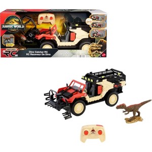 Matchbox RC Jurassic World Toy Truck, Remote-Control - Vehicle with Dinosaur , Dino Catcher RC & Capture Cage for Transport - 1 of 4