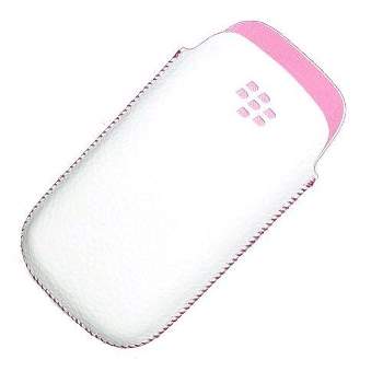 OEM BlackBerry Pearl 9100 3G Koskin Pocket Pouch - Pink/White
