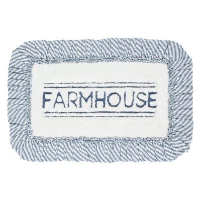 Sawyer Mill Blue Farmhouse Bathmat 20x30