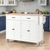 MAYEERTY Kitchen Island Cart with Storage Cabinet and Two Locking Wheelsor Kitchen Room,Dining Room - 2 of 4