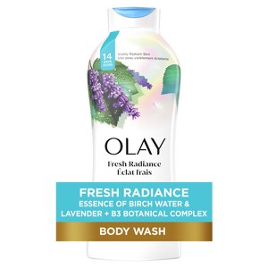 Olay Fresh Outlast Body Wash with Notes Of Birch Water & Lavender - 22 fl oz - 1 of 4