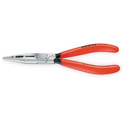 KNIPEX 13 01 614 SBA Long Nose Plier,6-1/4" L,Serrated