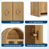 71" Tall Arched Kitchen Pantry Cabinet, Freestanding Bookcase with Adjustable Shelves & Hidden Drawer, Wooden Display Cabinet, Versatile Cupboard - 3 of 4