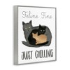 Stupell Industries Feline Fine Just Chilling Framed Giclee Art - 2 of 4