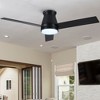 Bella Depot 48" Black Lowe Profile Ceiling Fan with Light - 3 of 4