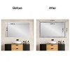 Amanti Art Mirror Makeover Bathroom Mirror Frame Border Kit - Fully Assembled Peel and Stick Frame - Mirror NOT Included - Flair Trim - 4 of 4