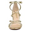 Allegra K Women's Open Toe Strappy Buckle Straps Stiletto Heel Sandals - 3 of 4