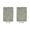 Granada 2 Piece Bath Rug Set 100% Premium Cotton Tufted Non-Slip Backing Bathmats for Bathroom, Super Soft Absorbent, Machine Washable - 2 of 4