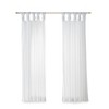 MAYEERTY Polyester Twisted tab Voile Sheer top finish window curtain pair for Living Room - 4 of 4