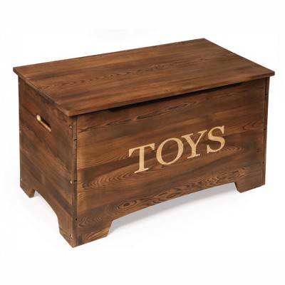 Badger Basket Solid Wood Rustic Toy Box - Brown : Target