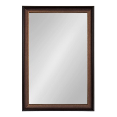 Gotley 20x30 Bronze Rectangular Wall Mirror with Scooped Frame