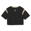 NFL New Orleans Saints Women's Short Sleeve Fashion Crop Jersey - 3 of 3