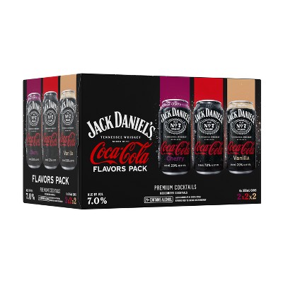 Jack Daniel's & Coca-Cola Variety Flavored Beverages - 6pk/12 fl oz Cans